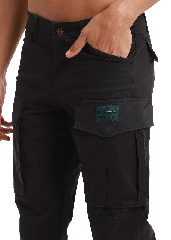 Charcoal Black Cargo Pant Hip Men's Urban