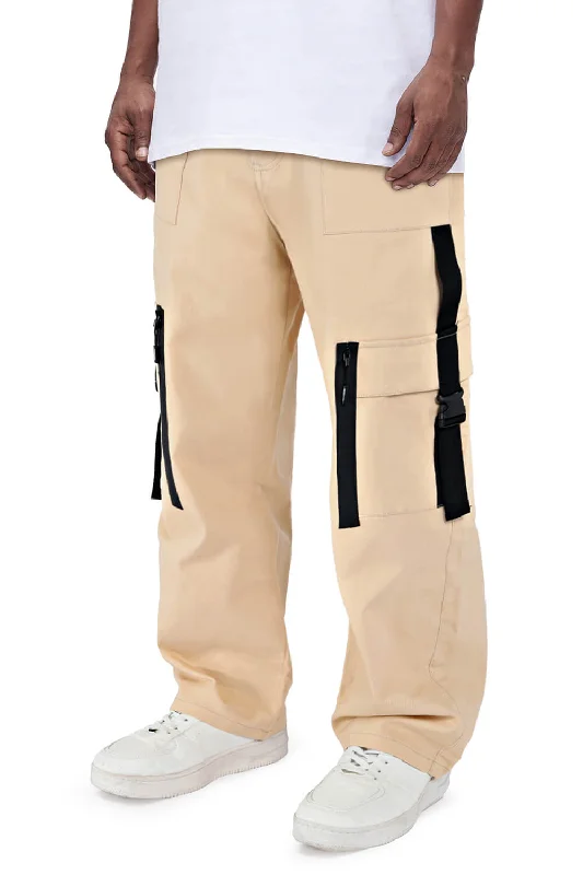 Men Straight Cargo Pant - Khaki Lumberjack