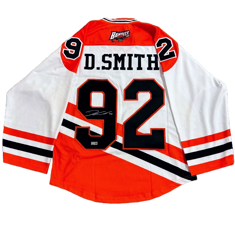 Dhane Smith Signed White Buffalo Bandits Pro Joy Jersey Vintage Men's 1970S Disco