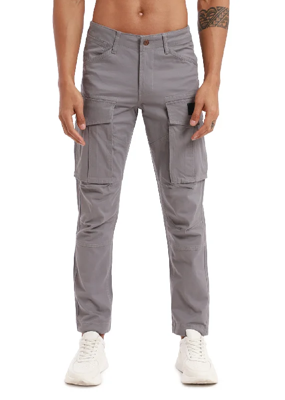 Aqua Gray Cargo Pant Laid