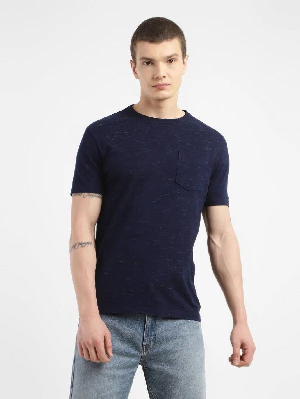 Men's Self Design Slim Fit T-shirt Trendy Men's Oversized