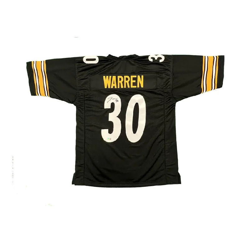 Jaylen Warren Signed Custom Black Football Jersey Dynamic Men's Moto