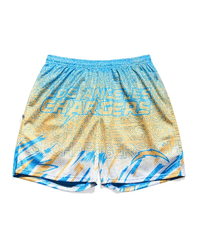 Los Angeles Chargers Sketch Retro Shorts Monochromatic All