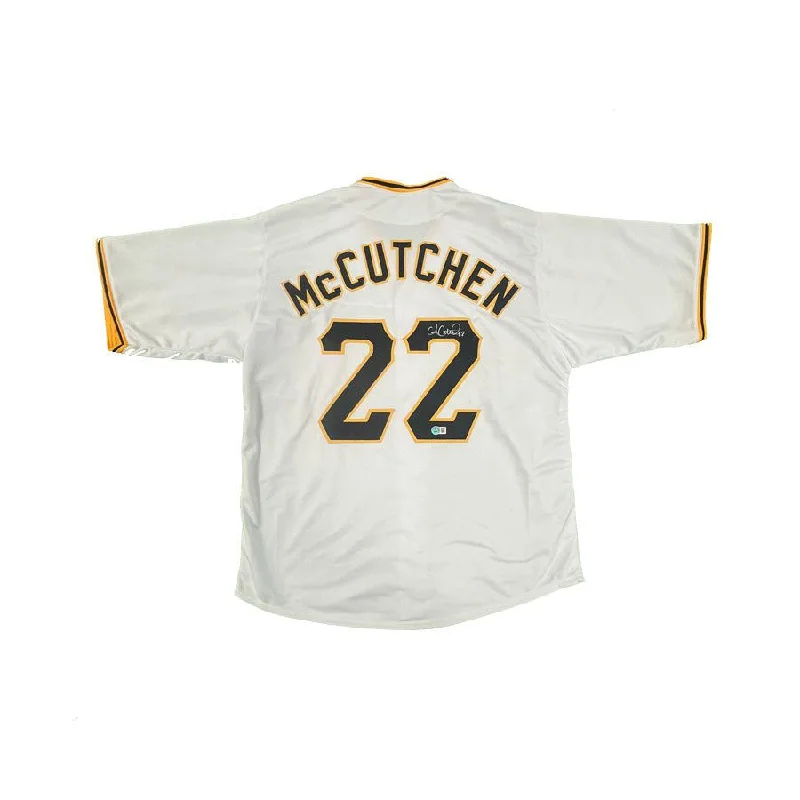 Andrew McCutchen Signed Custom White Baseball Jersey Dynamic Men's High