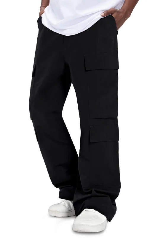 Men Loose Cargo Pant - Black Cool Men's Skate