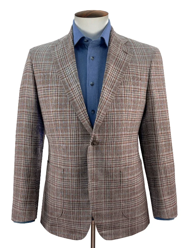 Scala Blazer - Brown & Blue Overcheck Tough Men's Tactical