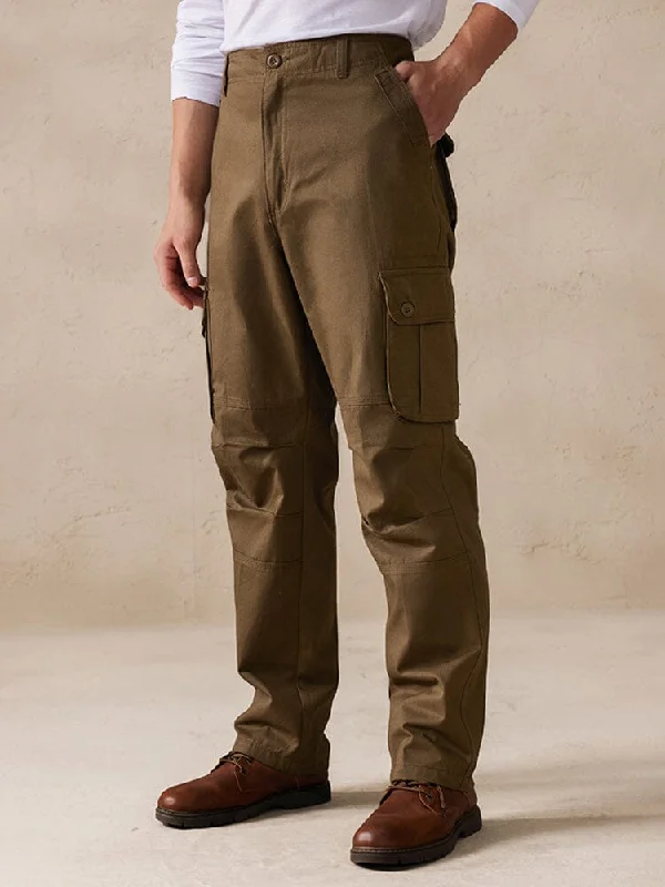 Comfy 100% Cotton Cargo Pants Refined Men's European