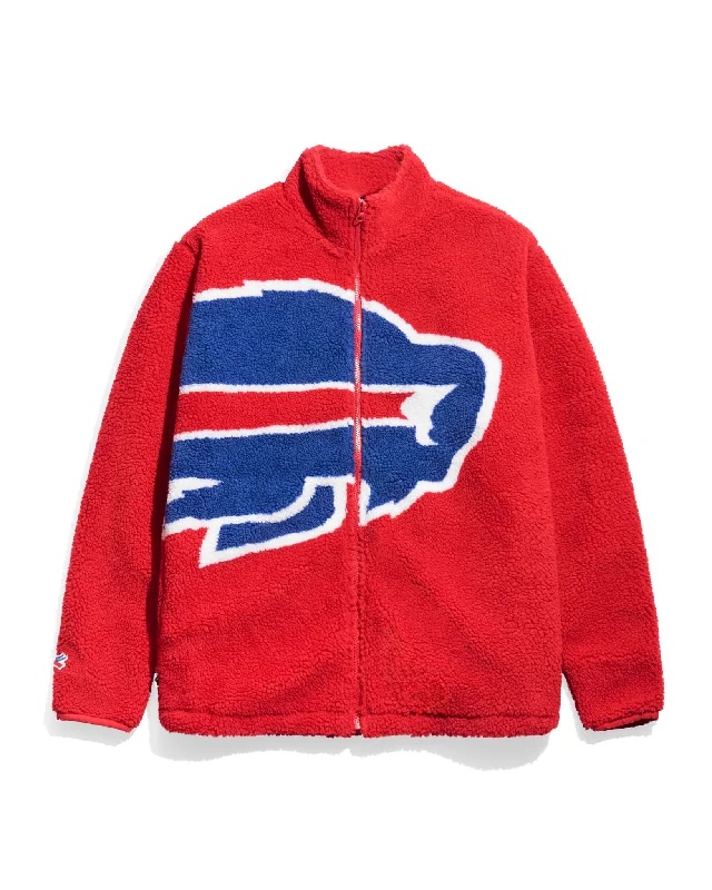 Buffalo Bills Red Sherpa Jacket Athletic Men's High