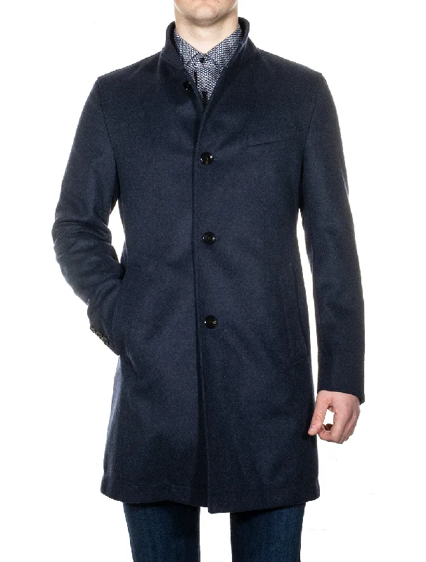 Shanty1 Wool & Cashmere Coat Blue Bohemian Men's Free