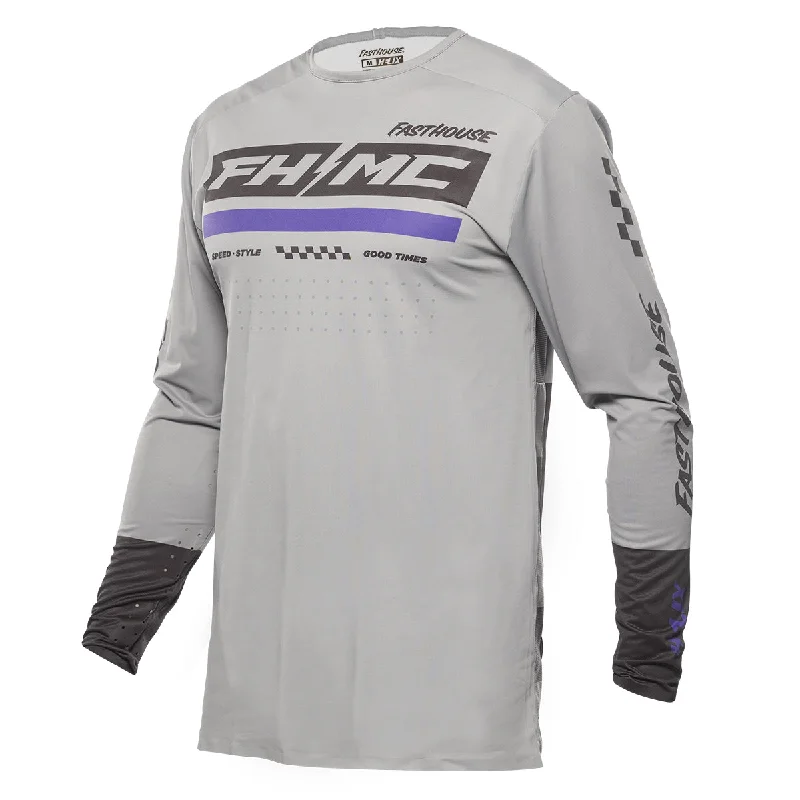 Helix Podium Jersey - Gray/Black/Purple Traditional Men's Country