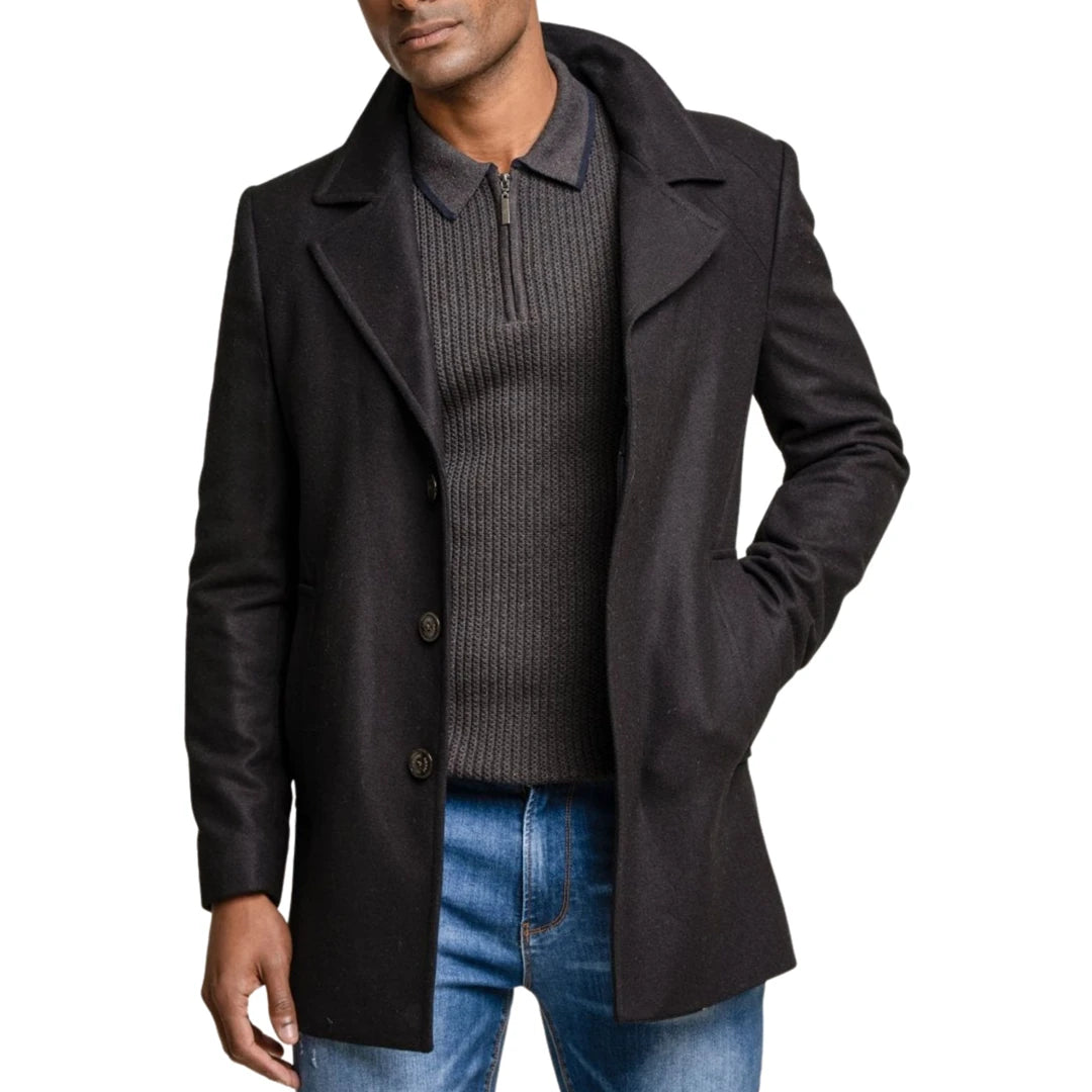 Nelson - Men's Wool Overcoat Youthful Men's Anime