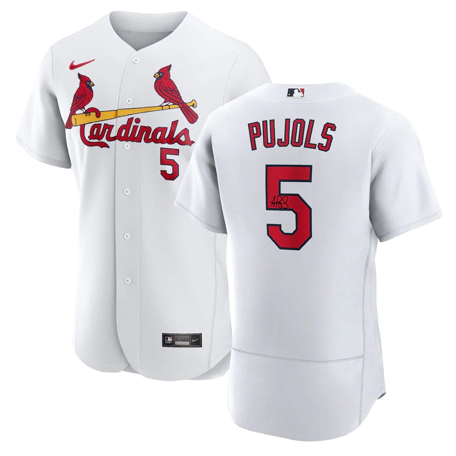 Albert Pujols Autographed Authentic Cardinals Jersey Dynamic Men's Glow