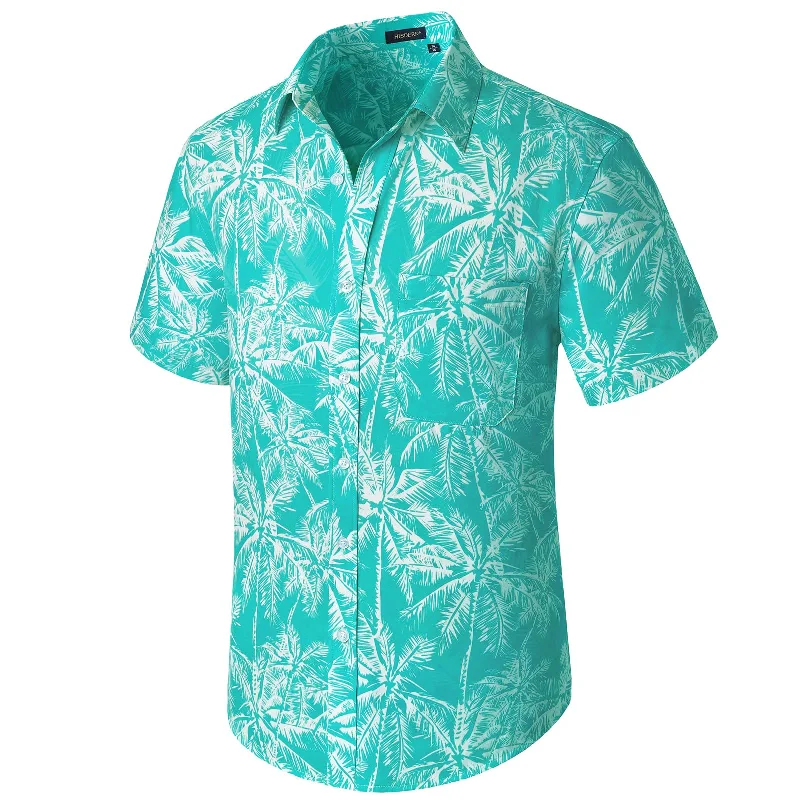 Hawaiian Tropical Shirts with Pocket - A-AQUA Bold Men's Statement