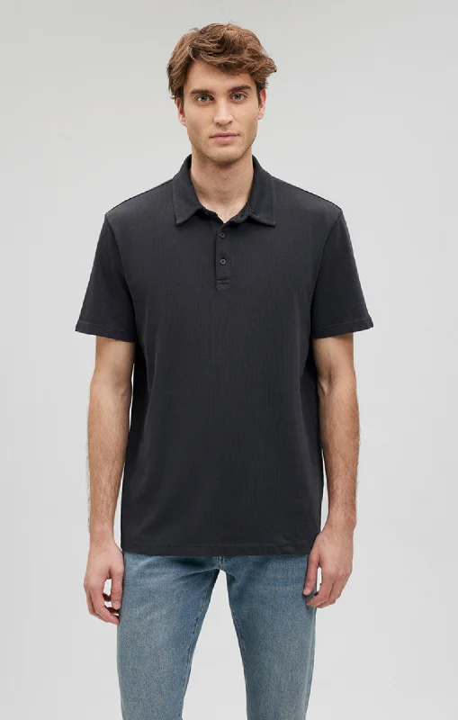 POLO SHIRT IN PIRATE BLACK Artistic Men's Avant