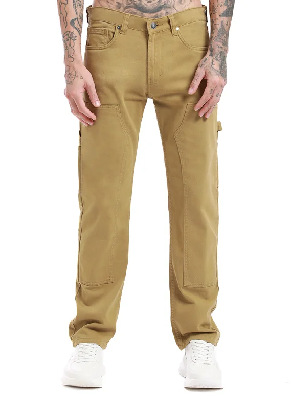 Khaki cargo denim Sleek Men's Contemporary 