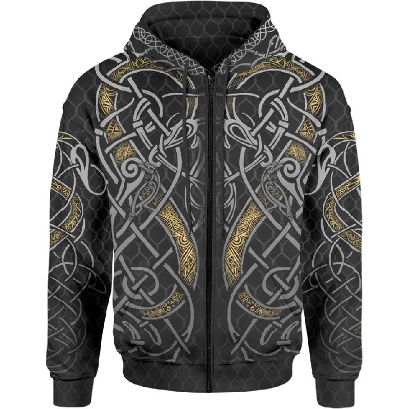 Valhalla Calls Zip Hoodie Unique Men's Patch