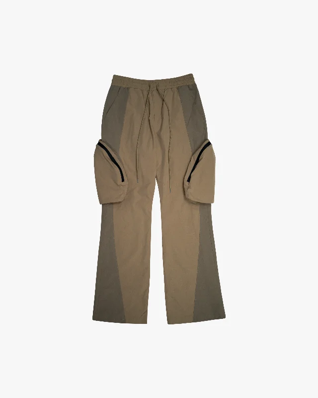 EPTM ORBIT FLARE PANTS - TAN Elegant Men's Cashmere