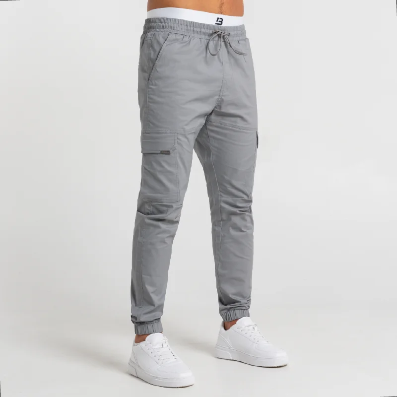 Rivero Cargo Pants - Light Grey Casual Men's Japanese 