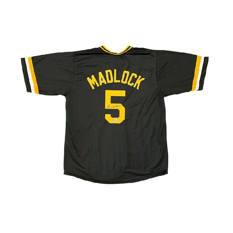 Bill Madlock Signed Custom Black Baseball Jersey Confident Men's Power