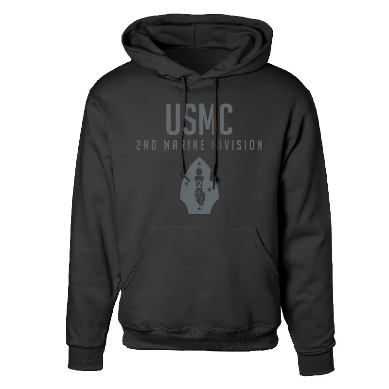 2nd Marine Division Tonal Hoodie Tough Men's Military