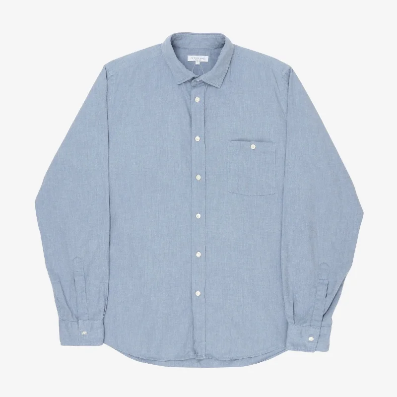 Chambray Shirt Sophisticated Men's French