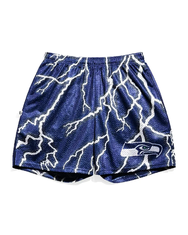 Seattle Seahawks Lightning Retro Shorts Traditional Men's Country