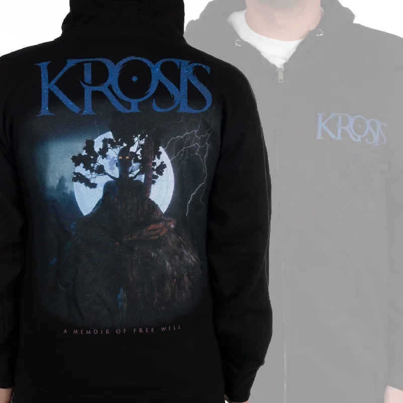 Krosis "A Memoir of Free Will" Zip Hoodie Monochromatic Office Style