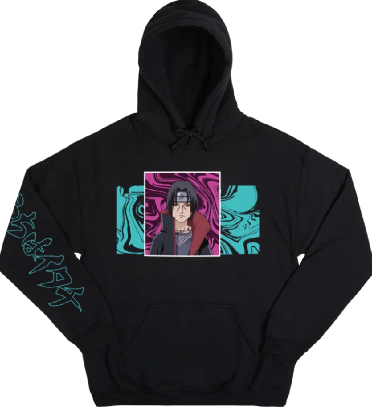 Itachi of the Sharingan Black Hoodie Artistic Men's Hand