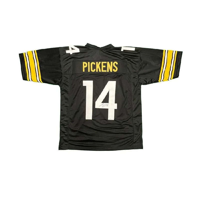 George Pickens Signed Custom Black Pro-Style Football Jersey Trendy Men's Scandinavian