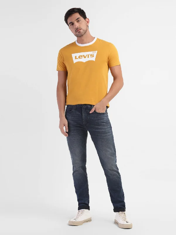 Men's Yellow Brand Logo T-Shirt Sophisticated Men's 