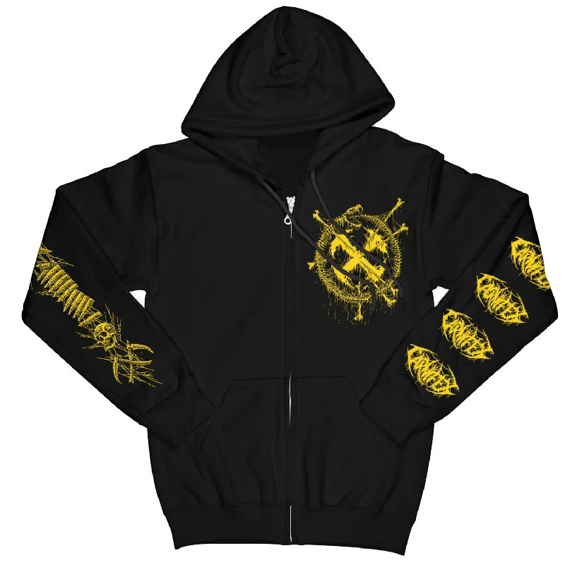 Carnifex "Skull Bullet" Zip Hoodie Refined Men's European