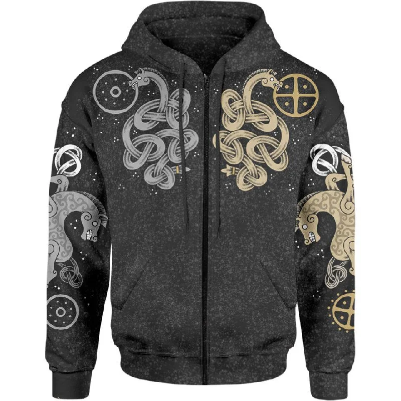 Dagr & Nótt Zip Hoodie Traditional Men's Wool