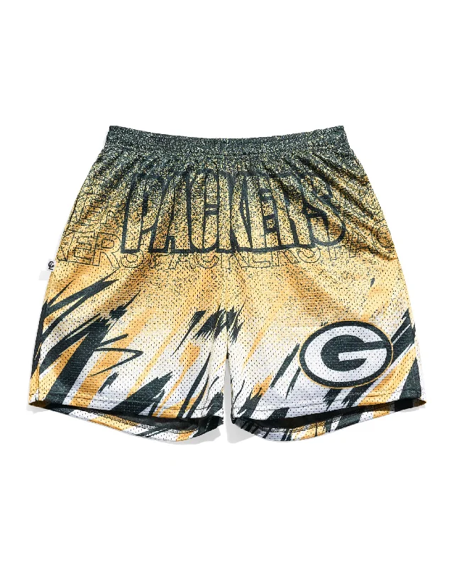 Green Bay Packers Sketch Retro Shorts Elegant Men's Formal 