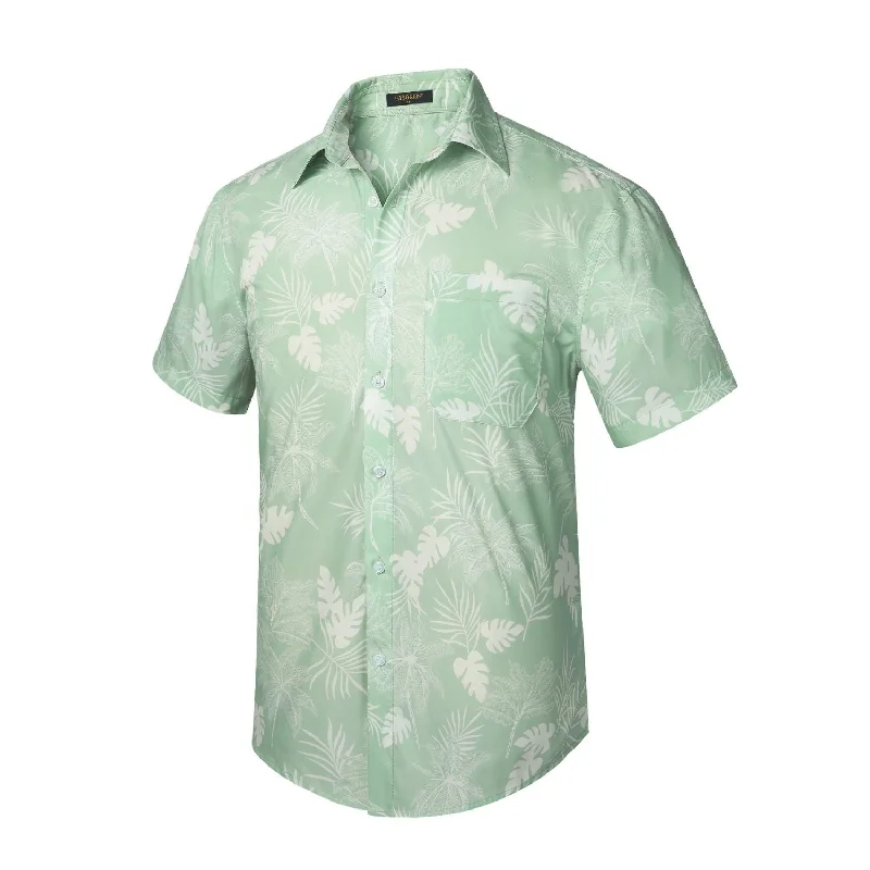 Funky Hawaiian Shirts with Pocket - SAGE GREEN Tough Men's Military