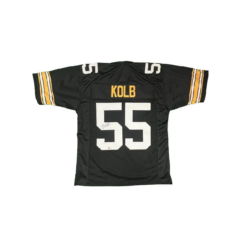 Jon Kolb Signed Custom Black Football Jersey Dynamic Men's High