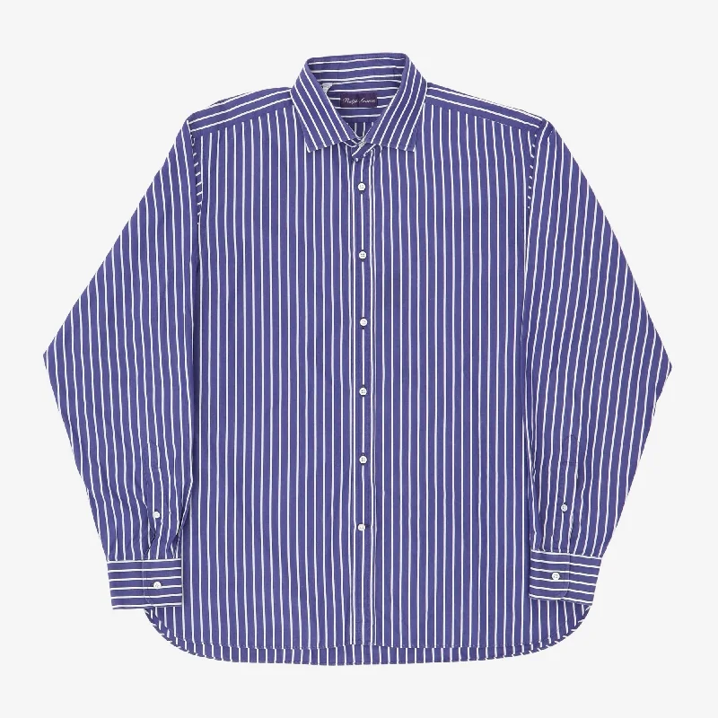 Purple Label Striped Shirt Tough Men's Tactical