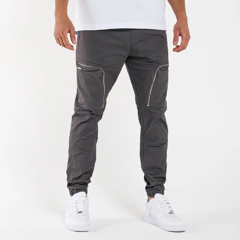 Pedri Cargo Pant - Mid Grey Stylish Men's Tropical 