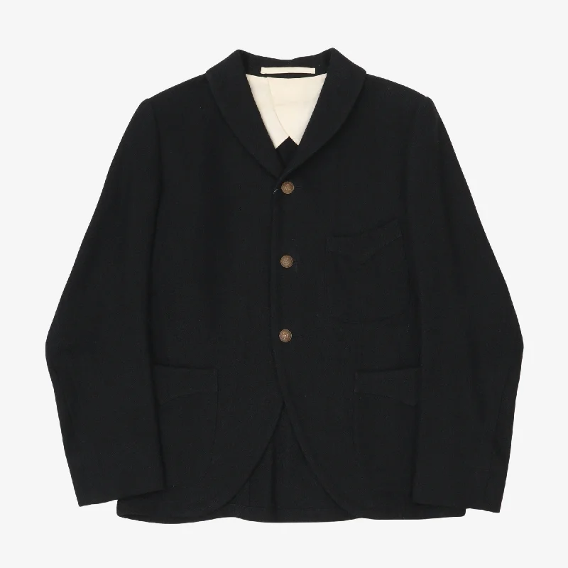 Wool Linen Blazer Bold Men's Animal