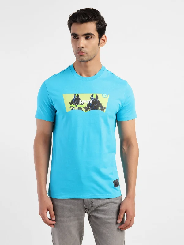 Men's Graphic Print Regular Fit T-shirt Tailored