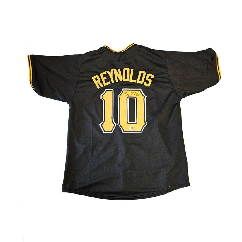 Bryan Reynolds Signed Custom Black Baseball Jersey Sporty Men's Tennis