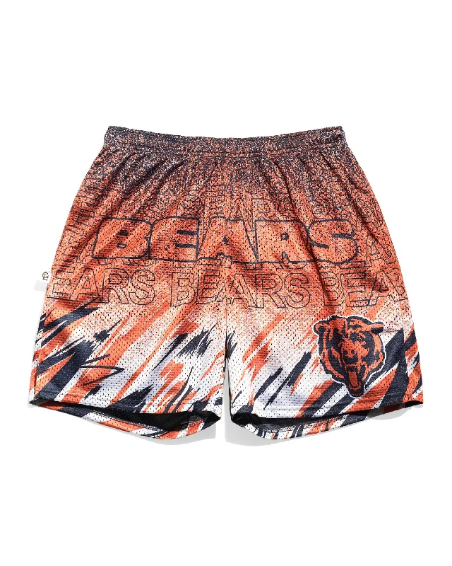 Chicago Bears Sketch Retro Shorts Polished Men's Silk