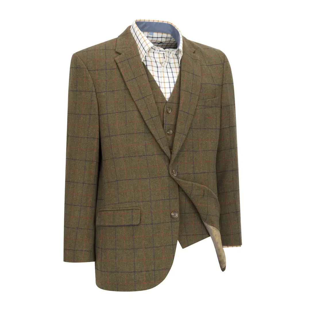 New Forest Premium 100% Wool Tweed Blazer Stylish Men's Neon