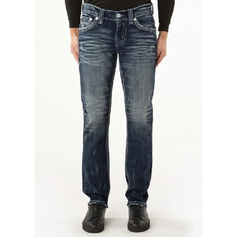 Rock Revival Mens Timothy Alt Straight Jeans - RP3947A202R Luxurious Men's High