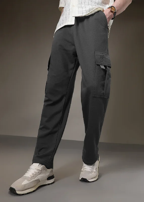 Shadow Grey Cargo Joggers Sophisticated Men's 