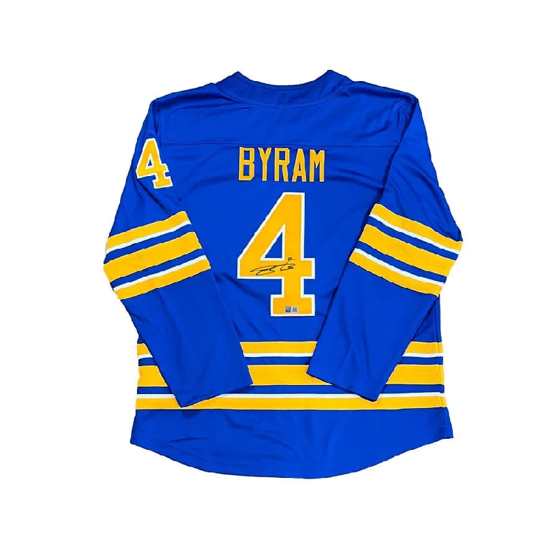 Bowen Byram Signed Buffalo Sabres Authentic Blue Jersey Tough Men's Tactical