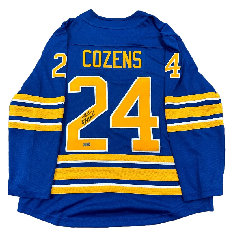 Dylan Cozens Signed Buffalo Sabres Blue Fanatics Licensed Player Jersey Traditional Men's Country