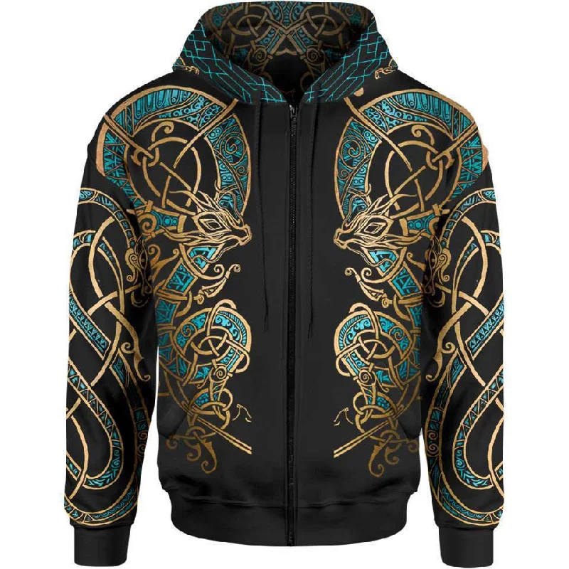 Loki Zip Hoodie - Limited Sleek Men's Contemporary 