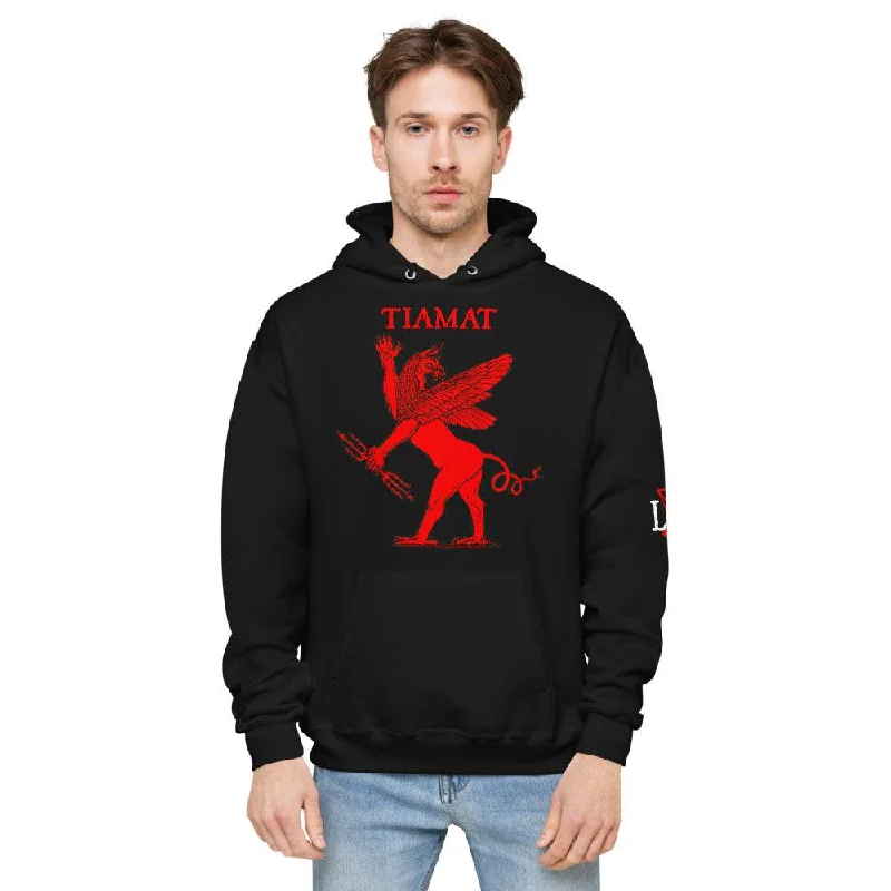 Tiamat Babylonian Dragon of Chaos pull-over Unisex fleece hoodie Cclassic Men's Tweed