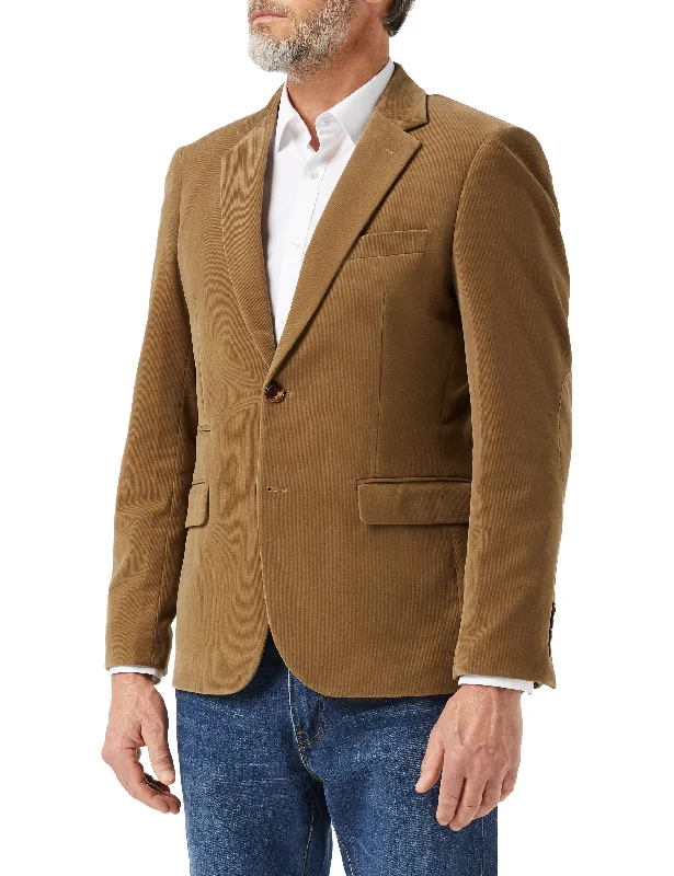 MATTHEW - Cream Corduroy Blazer Jacket Bold Men's Animal