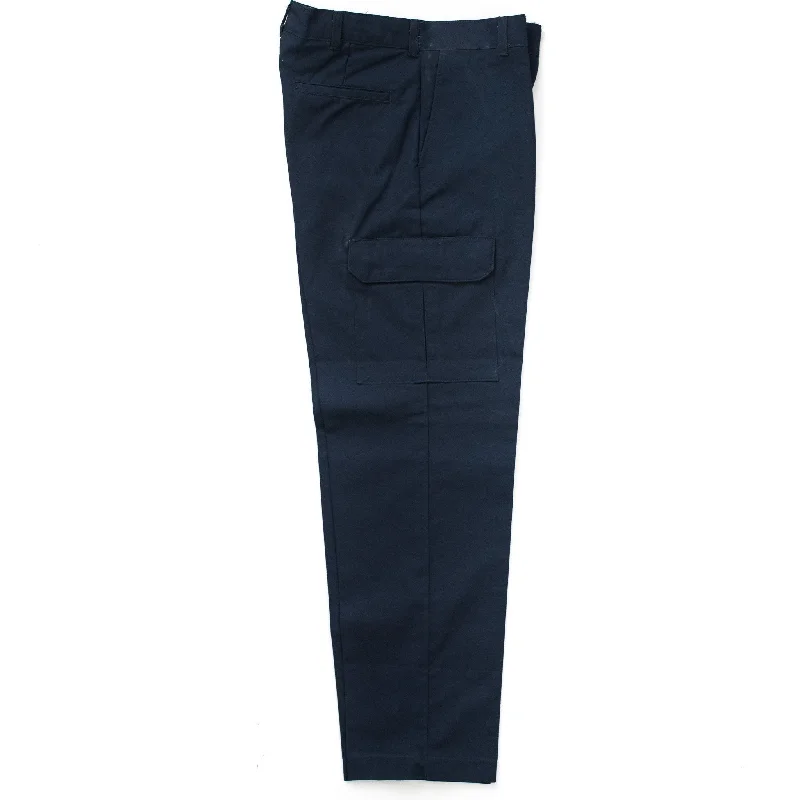 Used Standard Cargo Work Pants - Navy Blue Sharp Men's Italian